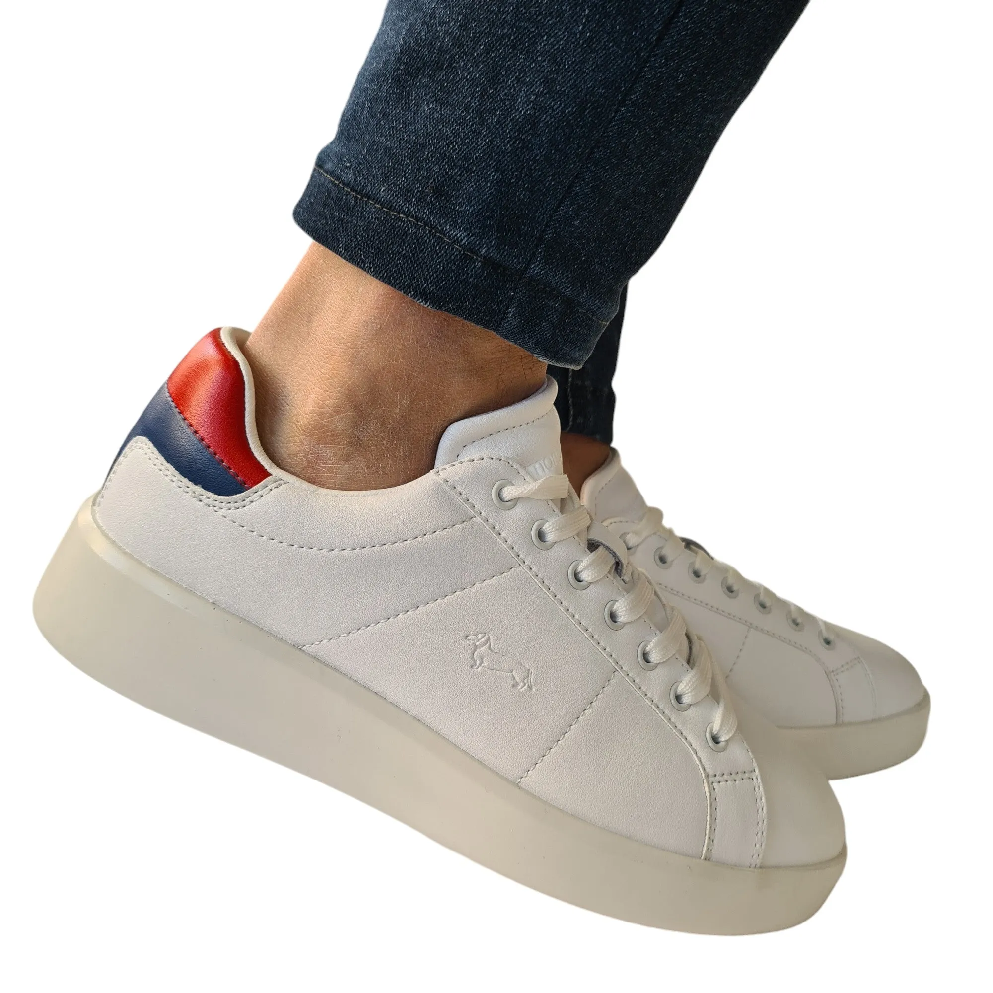 Harmont & Blaine Sneakers Uomo Bianco-Rosso Rif.82