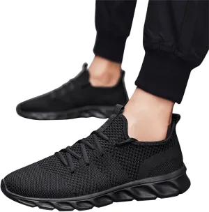 Hbeylia Walking Running Hiking Sports Shoes For Men Fashion Casual Lace Up Athletic Sneakers Anti Skid Cushioned Blade Type Athletic Gym Jogging Tennis Trainer Work Nursing Shoes For Male