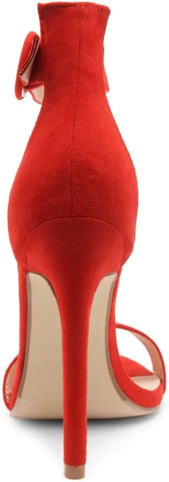 Herstyle Charming Womens Heeled Dress Sandals Open Toe Ankle Strap High Stiletto Wedding Party Pump Shoes
