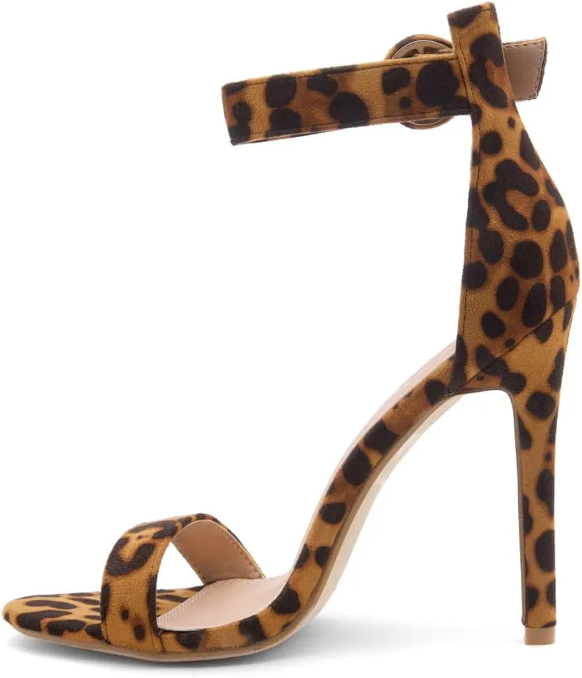 Herstyle Charming Womens Heeled Dress Sandals Open Toe Ankle Strap High Stiletto Wedding Party Pump Shoes