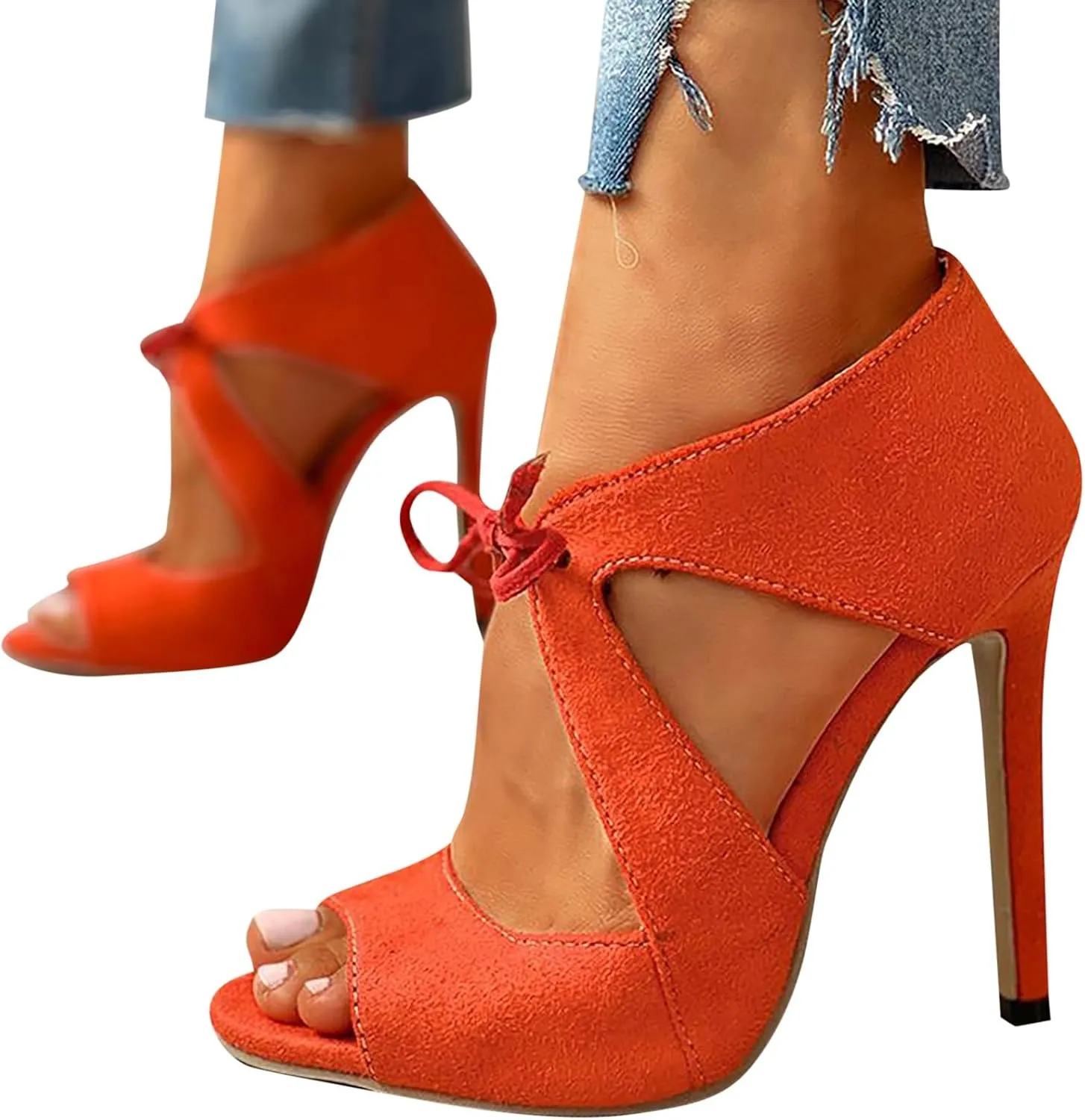 High Heels for Women Ankle Strap Platform Stiletto Heels Open Toe High Heel Sandals Buckle Party Dance Dressy Shoes