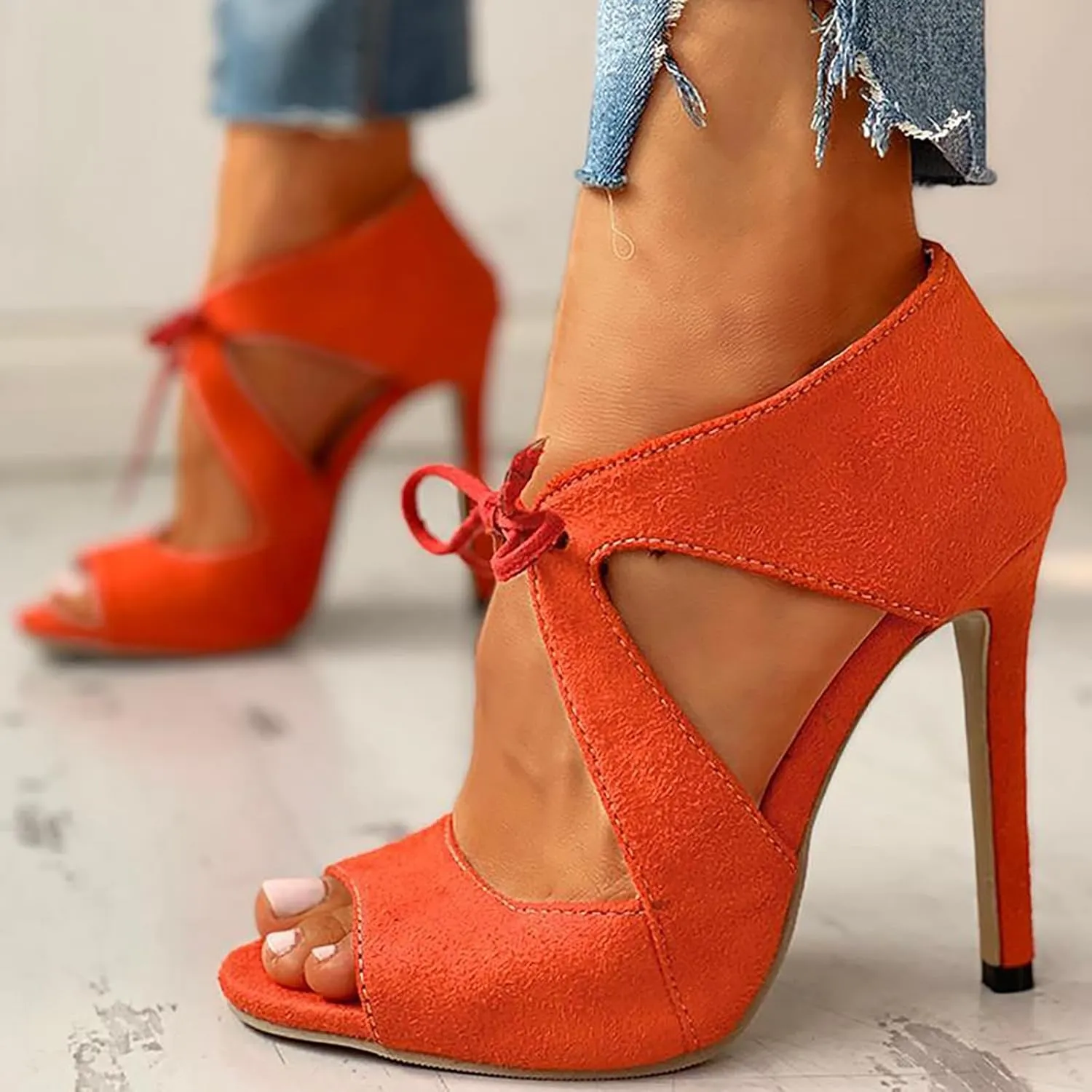 High Heels for Women Ankle Strap Platform Stiletto Heels Open Toe High Heel Sandals Buckle Party Dance Dressy Shoes