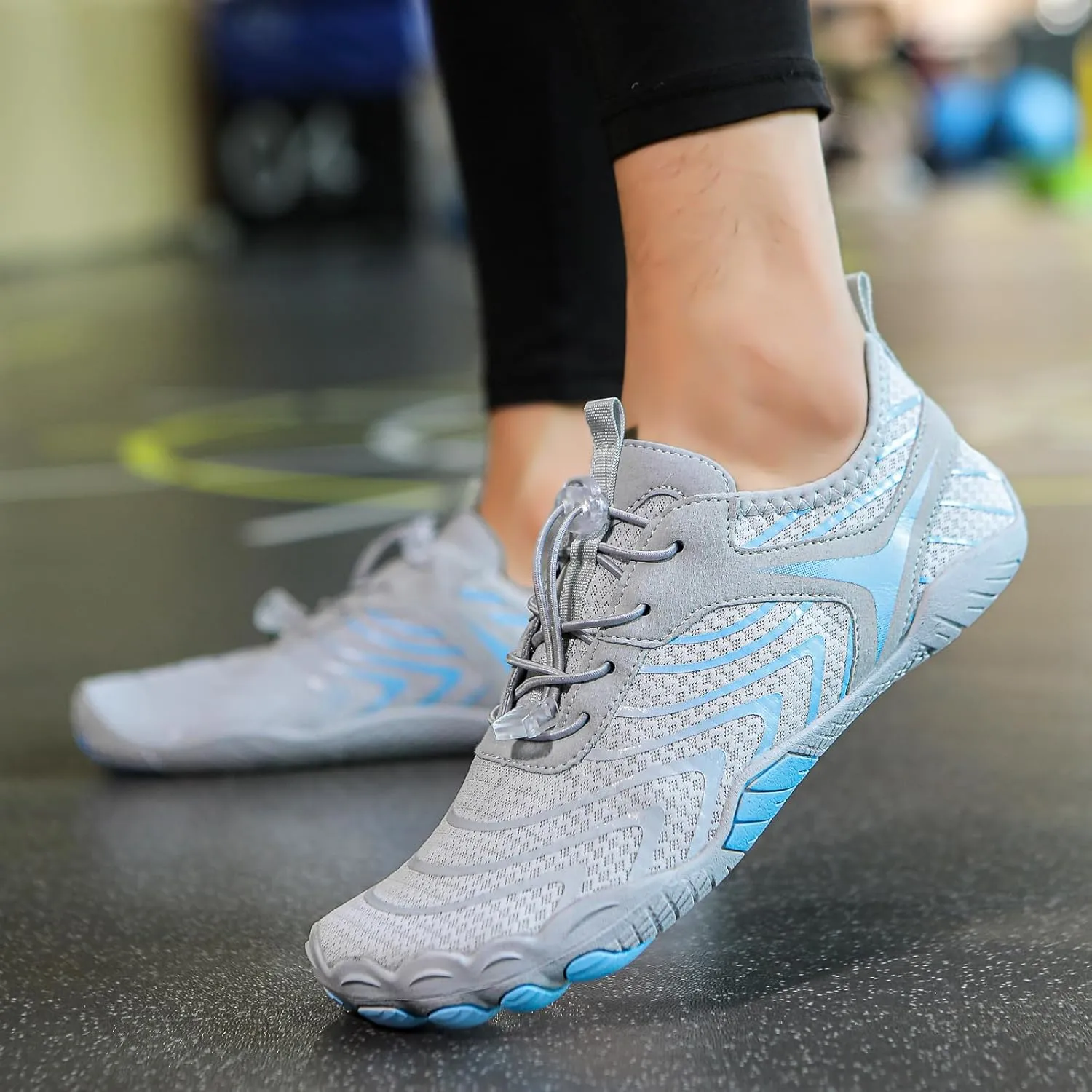 Hike Barefoot Water Shoes for Women Men, Barefoot Shoes with Wide Toe Box, Non-Slip & Quick Dry Breathable Aqua Socks for Beach Pool Aqua Swim Surf Hiking Walking Shoes