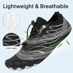 Hike Barefoot Water Shoes for Women Men, Barefoot Shoes with Wide Toe Box, Non-Slip & Quick Dry Breathable Aqua Socks for Beach Pool Aqua Swim Surf Hiking Walking Shoes