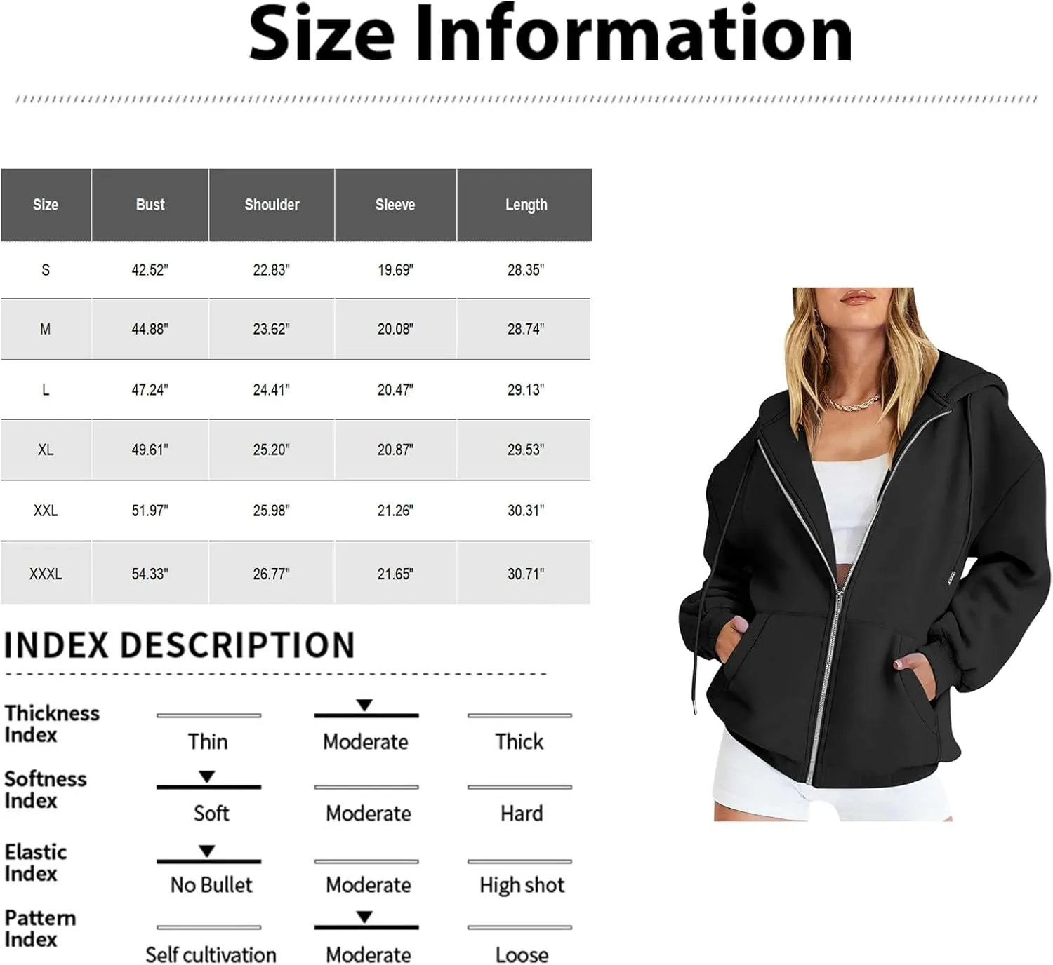 Hoodies for Women 2024 Oversized Long Sleeve Sweatshirts Casual Solid Y2K Jacket Fall Fashion Clothes with Pockets
