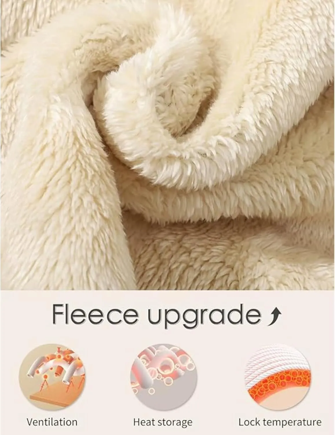 Hoodies for Women Winter Fleece Sweatshirts Full Zip Up Thick Sherpa Lined Hooded Jacket Daily Casual Fashion Coats