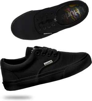 Hurley Marley Kids Lace Up Canvas Sneakers  Low Cut Skateboarding Shoes for Kids, Sports Shoes for Boys and Girls
