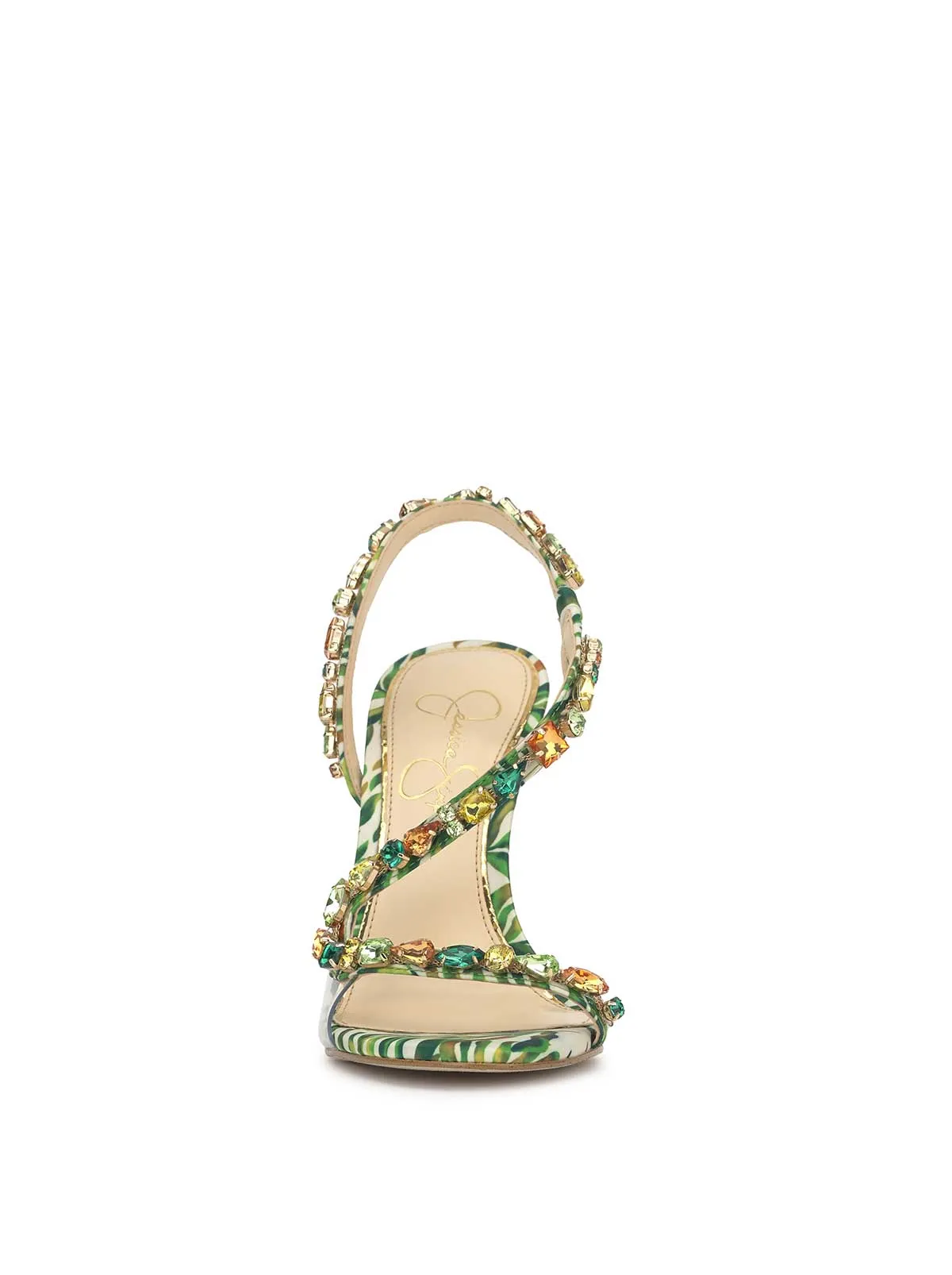 Jaycin High Heel in Green Jungle
