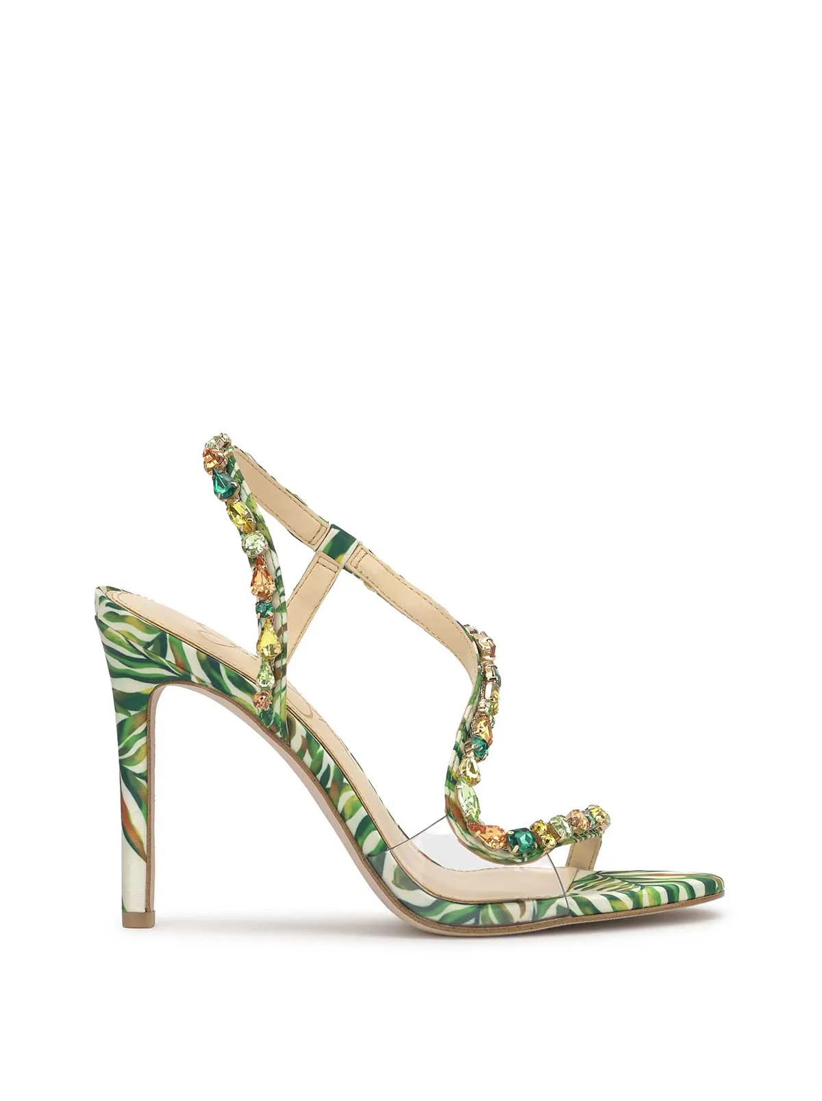 Jaycin High Heel in Green Jungle