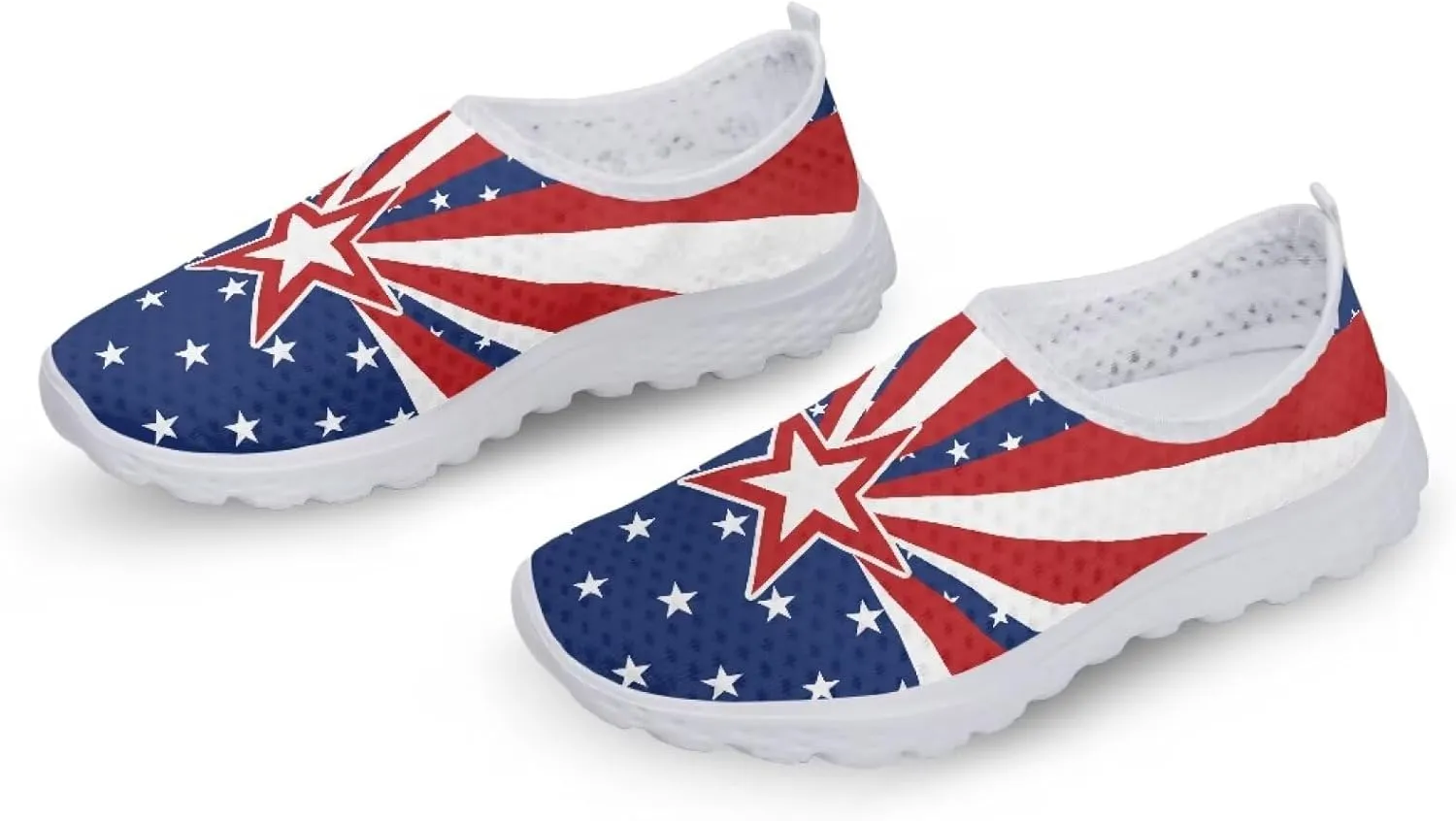 Jeiento Christmas Shoes for Womens Girls Walking Shoes Tennis Shoes Breathable Comfortable Athletic Running Shoe US 5.5-11.5