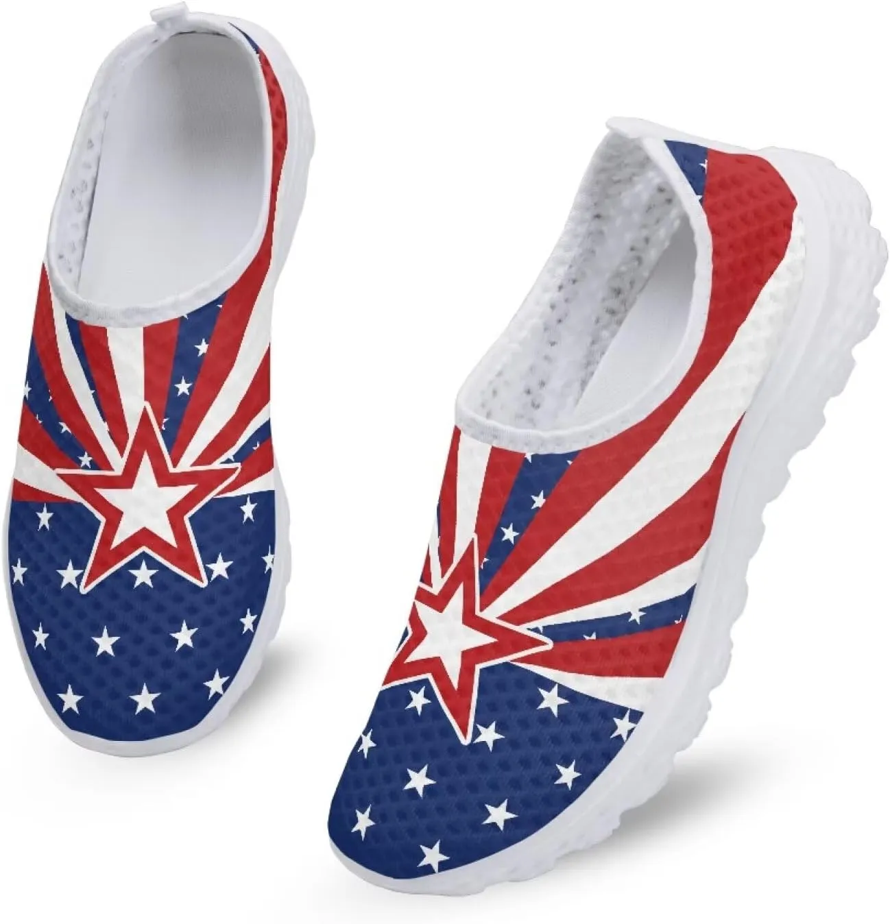 Jeiento Christmas Shoes for Womens Girls Walking Shoes Tennis Shoes Breathable Comfortable Athletic Running Shoe US 5.5-11.5