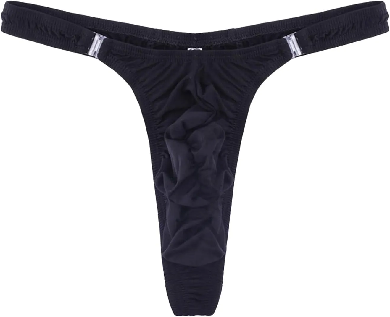 JEShifangjiusu Mens Patent Leather Hollow Out Shiny Bulge Pouch Bikini Briefs Boxer Shorts G-String Thong T-Back Sissy Pantie