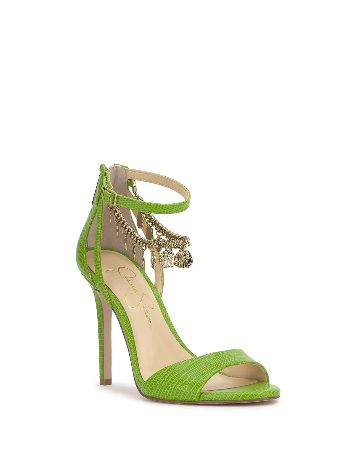Jetser High Heel in Lizard Green