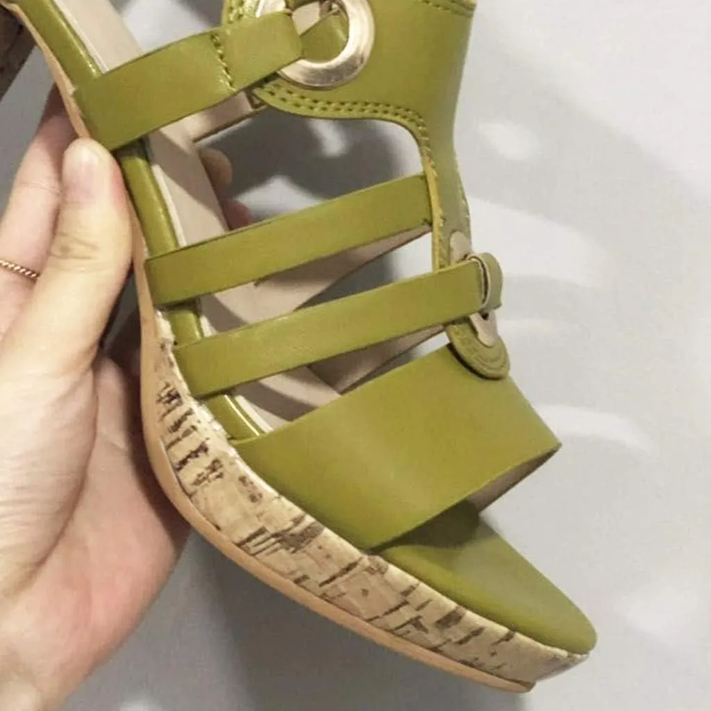 JITUUE womens shoes high heel sandals for women Ladies Elegant Buckle Strap Ankle Peep Toe Sandals Roman Shoes
