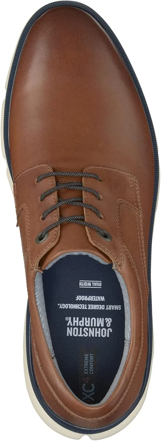 Johnston & Murphy Men's XC4 H1-Luxe Hybrid Golf Shoes, Waterproof Leather, Lightweight, Memory-Foam Cushioning