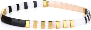 KELITCH Beach Stretch Bracelets Colorful Tila Beaded Bracelets Handmade Fashion Bracelets For Women Gift