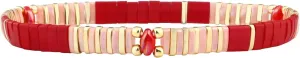 KELITCH Classic Stretch Bracelets Boho Tila Beaded Strand Bracelets Women Summer Beach Bracelets - 06A