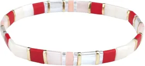 KELITCH Classic Tila Stretch Bracelets Wrap Friendship Bracelets Handmade Boho Bracelets for Couples- 04C