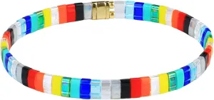 KELITCH Colorful Friendship Bracelets Tila Boho Stretch Bracelets Stackable Summer Beads Bracelets - 03E