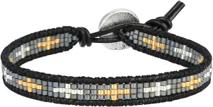 KELITCH Handmade Leather Wrap Bracelets Miyuki Seed Beaded Bracelets Friendship Bracelets for Womens
