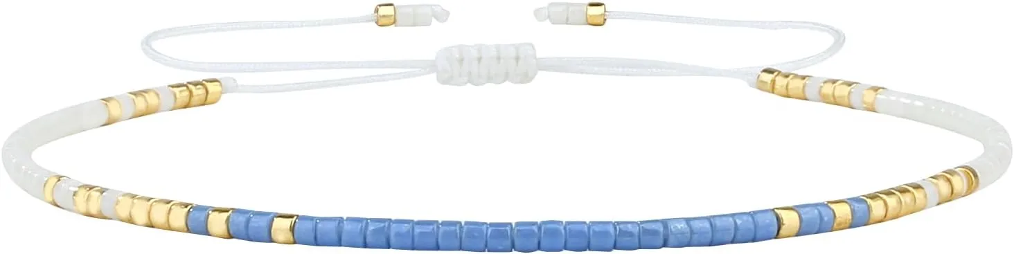 KELITCH Miyuki Mix Beads Bracelets for Women Friendship Bracelets Handmade Wrap Bracelets Bangle