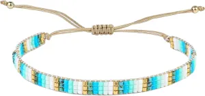 KELITCH Miyuki Wrap Bracelets Rainbow Beaded Bracelets Friendship Bracelets Jewelry for Women Gift