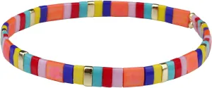 KELITCH Women Stretch Bracelets Miyuki Tila Beaded Bracelets Rainbow Strand Bracelets Beach Jewelry