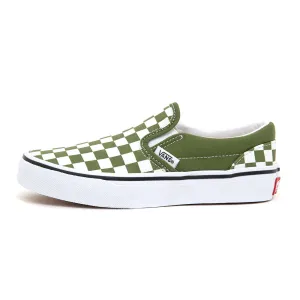 Kids Classic Slip-On Checkerboard (Pesto) VBU