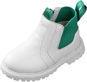 Kids Girls Ankle Bootie with Side Zipper Dress Boot Youth Toddler Waterproof Outdoor Fall Booties Leather Shoes