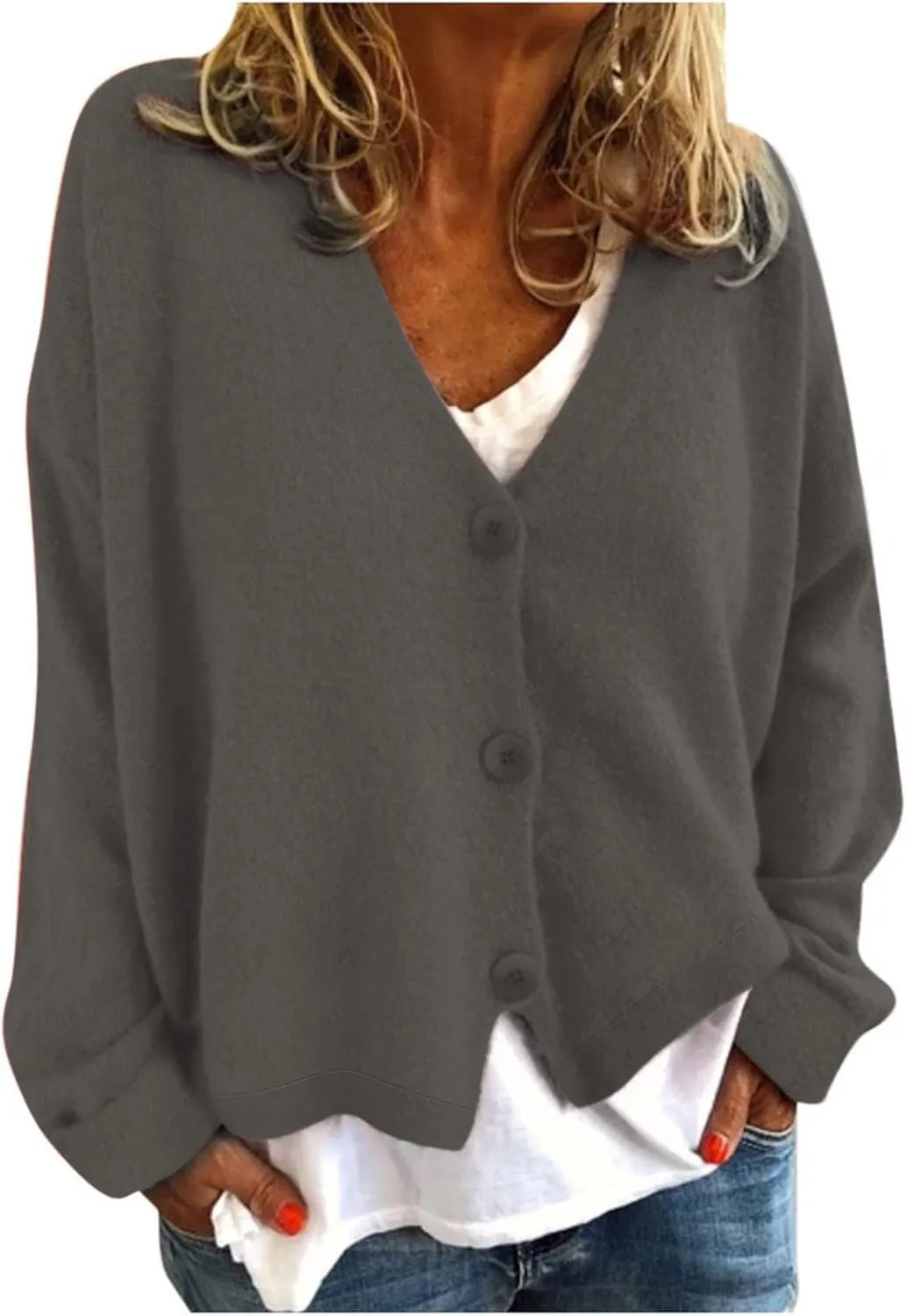 Ladies Cardigan Breasted Knitwear Soild Cardigan Long Loose Winter Overcoats Comfy Boho Athletic Trench Coat Cozy
