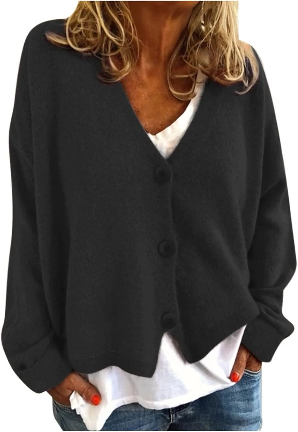 Ladies Cardigan Breasted Knitwear Soild Cardigan Long Loose Winter Overcoats Comfy Boho Athletic Trench Coat Cozy