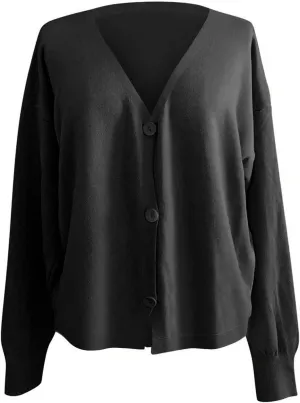 Ladies Cardigan Breasted Knitwear Soild Cardigan Long Loose Winter Overcoats Comfy Boho Athletic Trench Coat Cozy