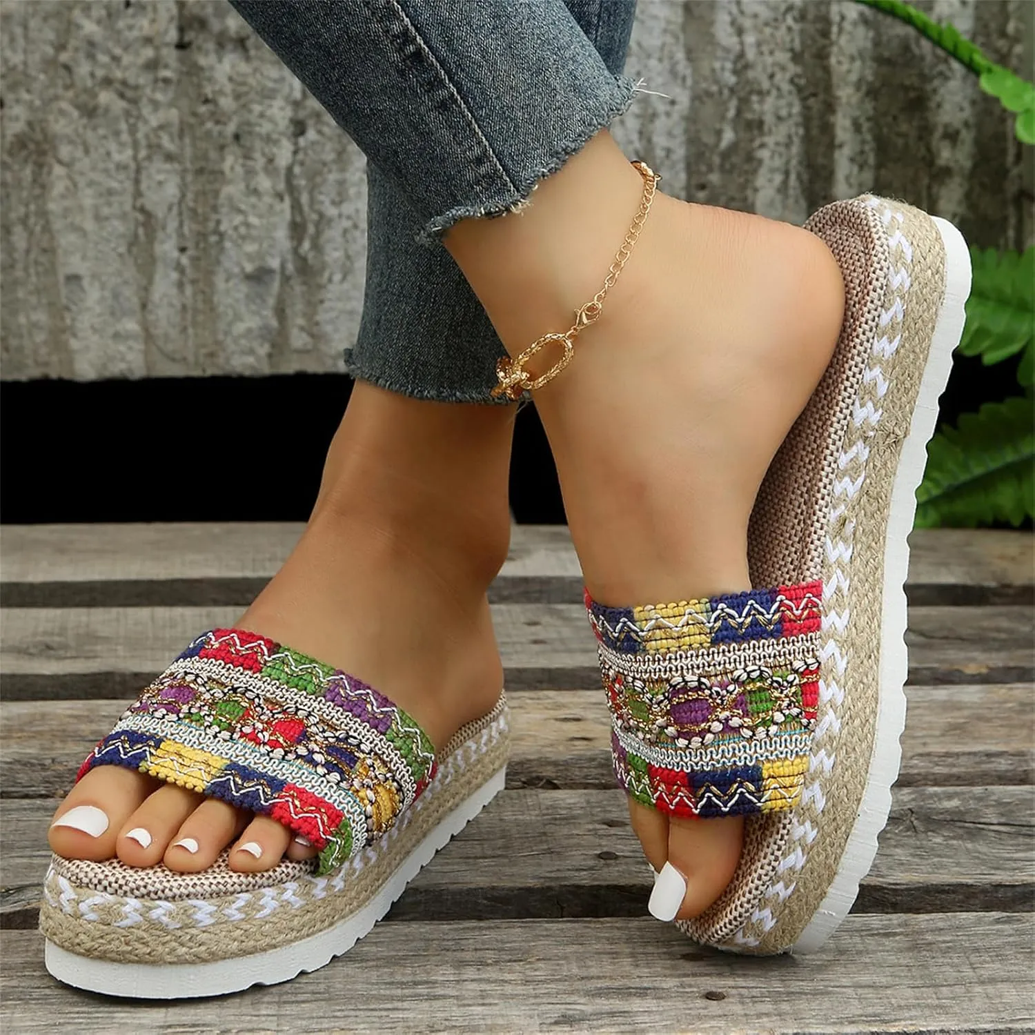 Ladmiple Sandals for Women Dressy Summer,Womens 2023 Cute Bow Knot Beach Comfy Flip Flops Casual Platform Shoes Sandals