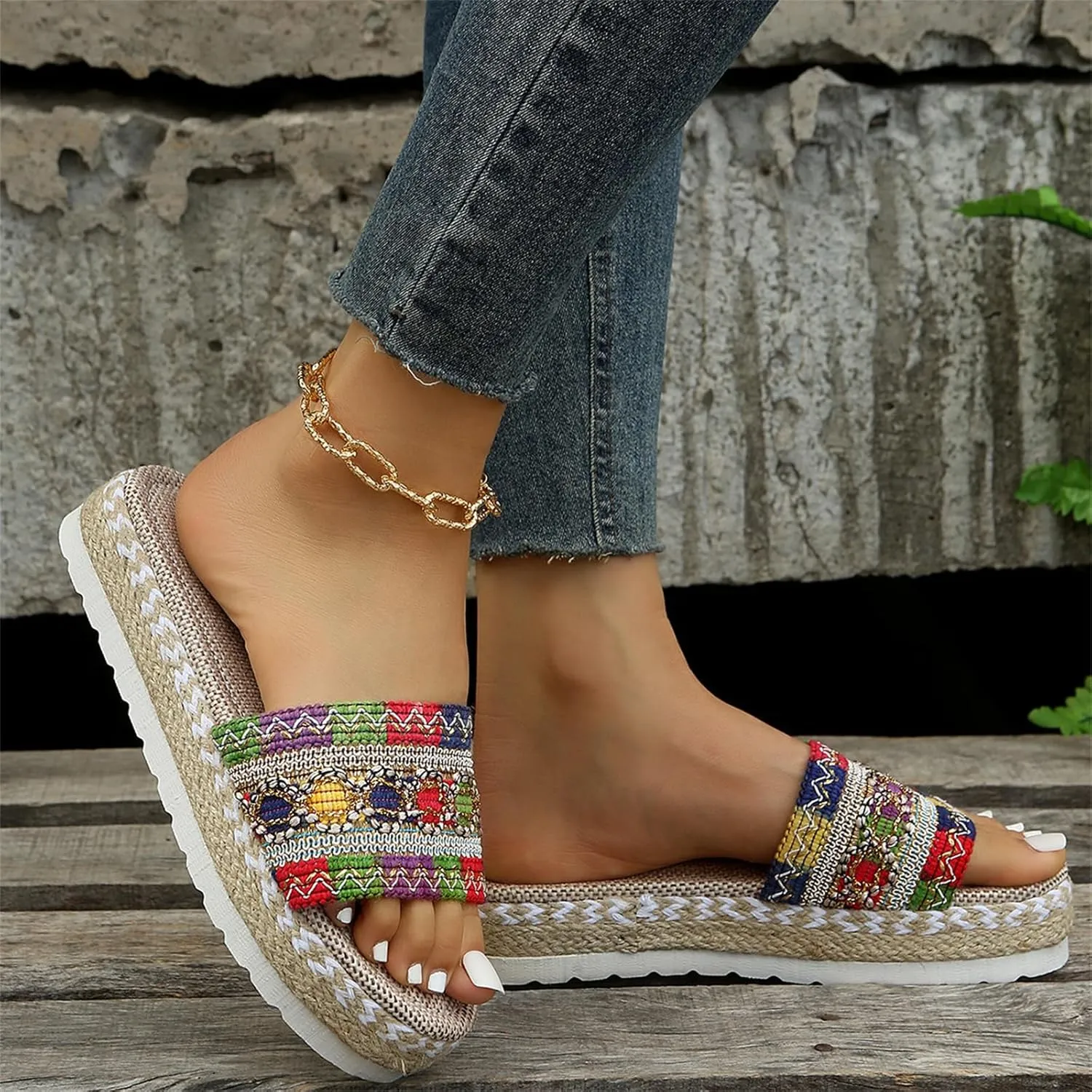 Ladmiple Sandals for Women Dressy Summer,Womens 2023 Cute Bow Knot Beach Comfy Flip Flops Casual Platform Shoes Sandals