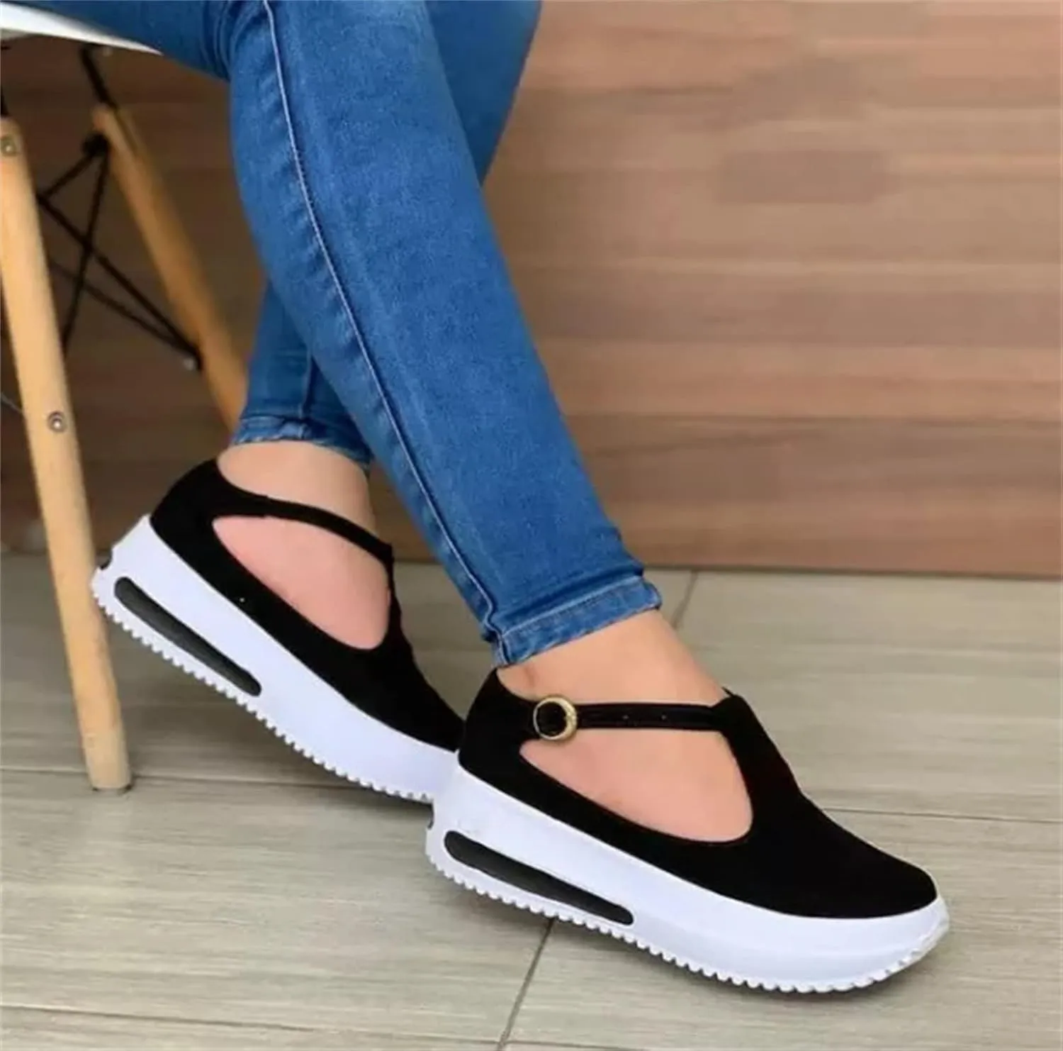 Ladmiple Sandals Women Dressy Summer Comfy Slip On Flip Flops Platform Sandal Causal Travel Ankle Buckle Orthopedic Shoe
