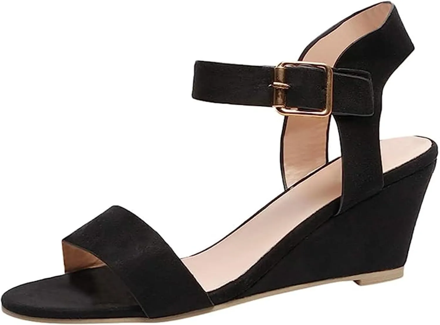 Ladmiple Summer Sandals for Women 2023 Dressy Comfy Slip On Espadrilles Wedge Shoes Open Toe Wedges Travel Casual Sandal