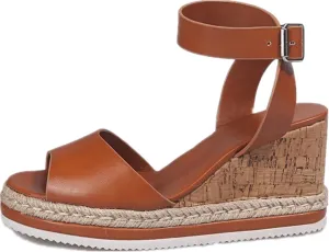 Ladmiple Wedge Sandals for Women Dressy Slip-On High Heel Sandal Summer Casual Beach Shoes Open Toe Espadrilles Platform