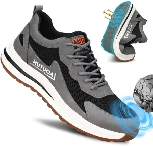 LAoutun Steel Toe Shoes for Men Women Safety Work Shoes Indestructible Steel Toe Sneakers Lightweight Work Shoes Toe Shoes