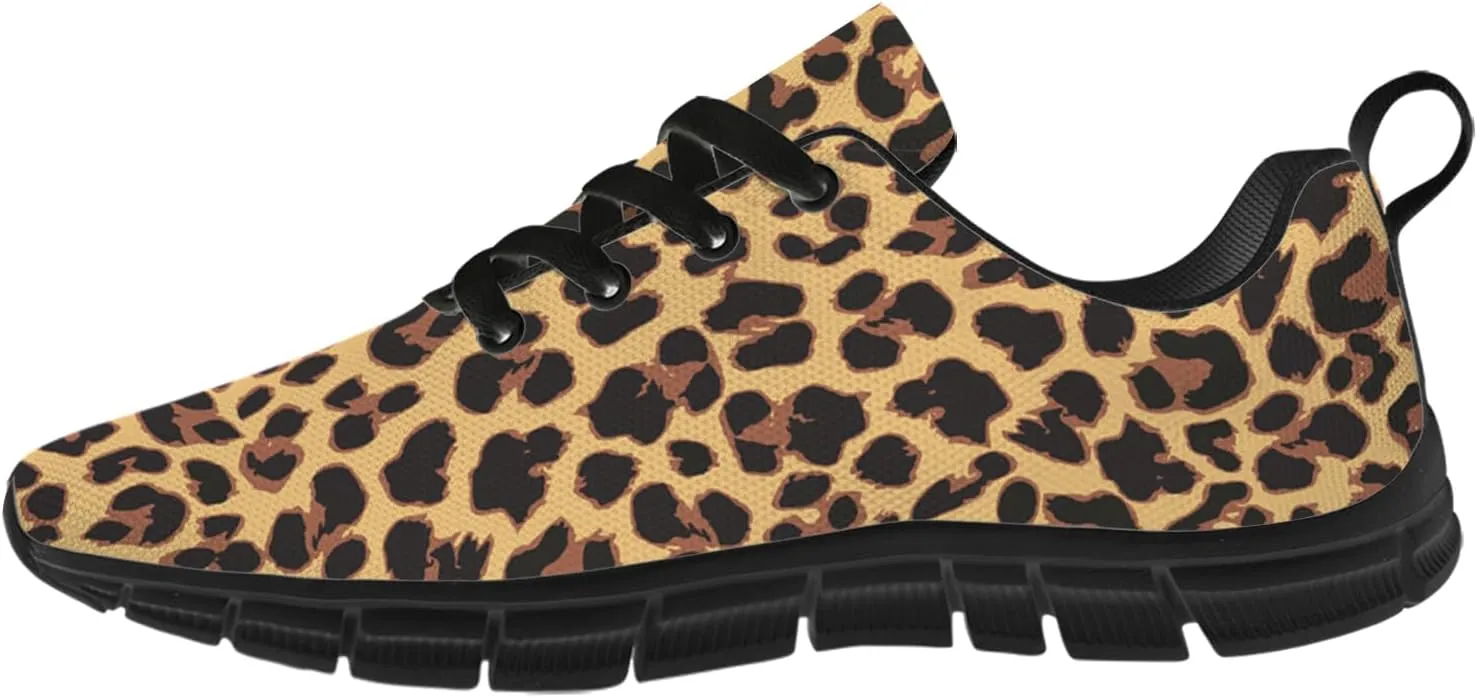 Leopard Print Shoes for Women Men Running Shoes Walking Sneakers Tennis Shoes Gifts for Women Men