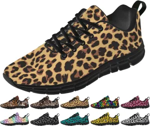 Leopard Print Shoes for Women Men Running Shoes Walking Sneakers Tennis Shoes Gifts for Women Men