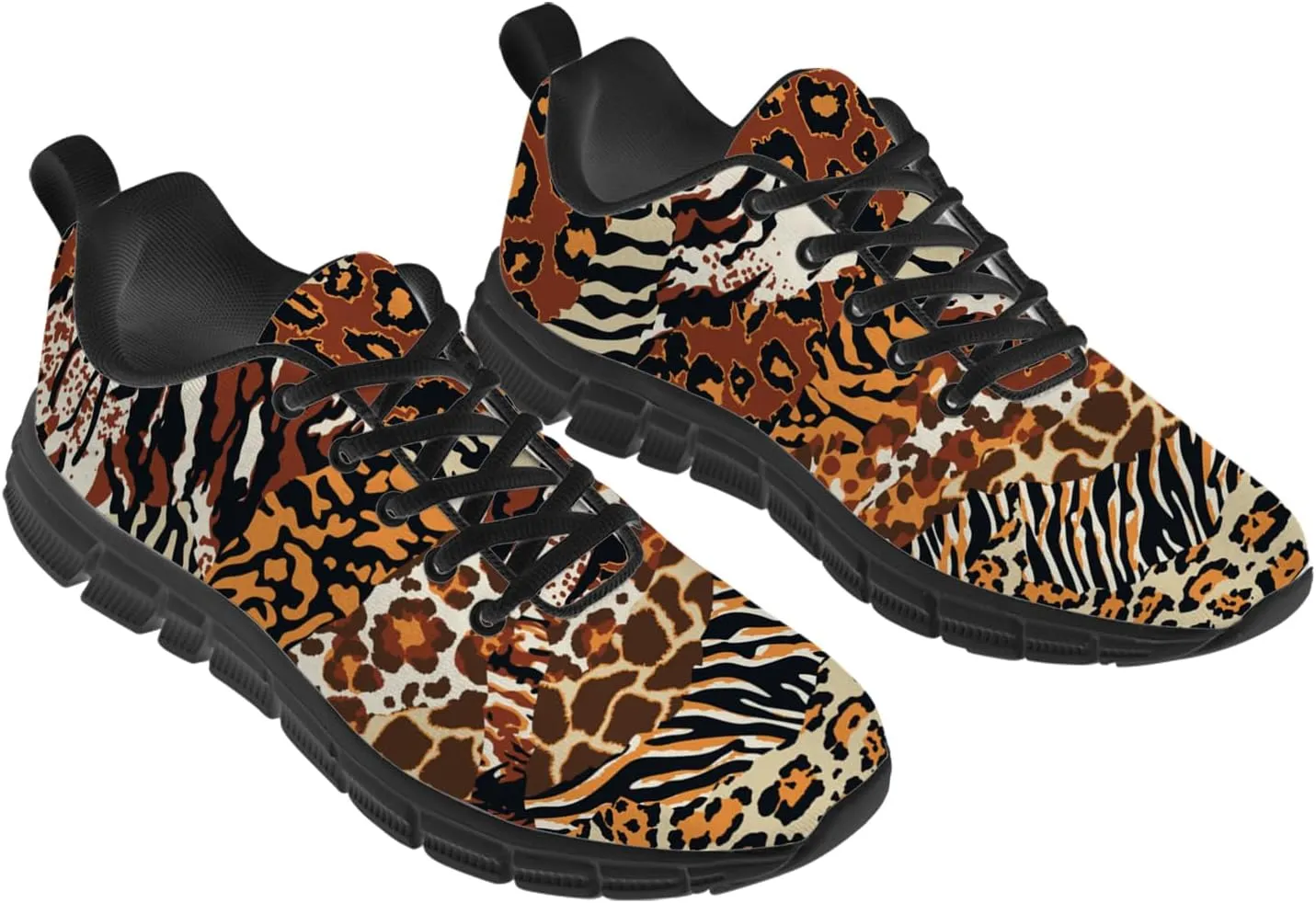 Leopard Print Shoes for Women Men Running Shoes Walking Sneakers Tennis Shoes Gifts for Women Men