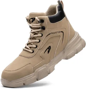 Lightweight Work Safety Shoes Steel Toe Industry Construction Slip Resistant Sneakers