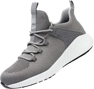 Lightweight Work Safety Sneakers,Work Shoes Provides a Comfortable, Breathable, Long-Term Foot Experience with Flying Woven Upper Material,