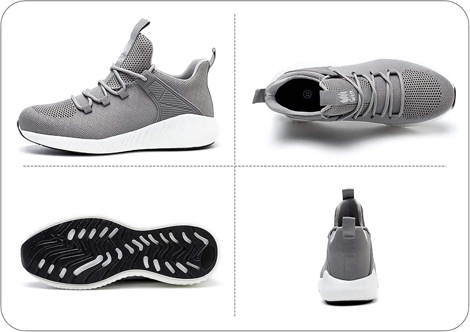 Lightweight Work Safety Sneakers,Work Shoes Provides a Comfortable, Breathable, Long-Term Foot Experience with Flying Woven Upper Material,