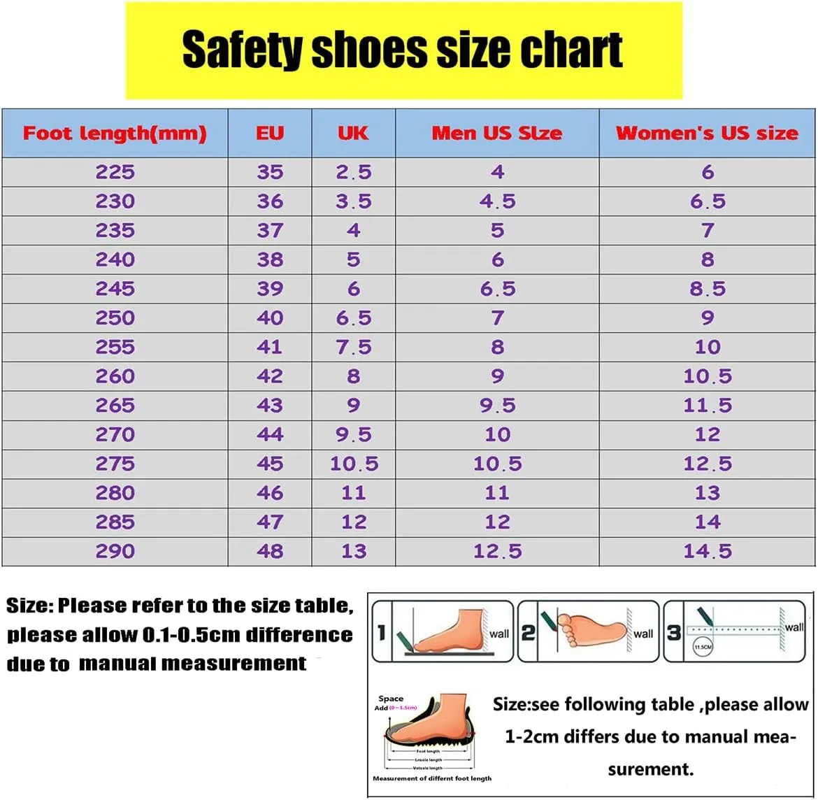 Lightweight Work Safety Sneakers,Work Shoes Provides a Comfortable, Breathable, Long-Term Foot Experience with Flying Woven Upper Material,