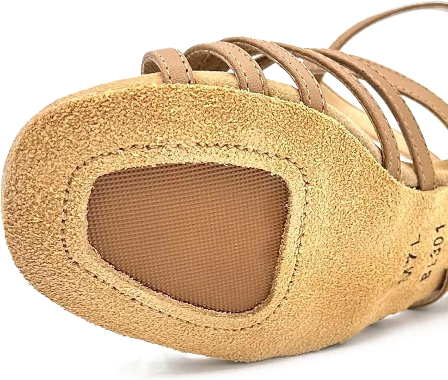 Mambo Open Toe Ballroom Shoes, 1 1/4 Heel, Rhinestone Buckle - Lacey Schwimmer - Mambo - BL300, BL301