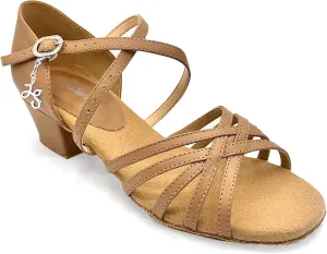 Mambo Open Toe Ballroom Shoes, 1 1/4 Heel, Rhinestone Buckle - Lacey Schwimmer - Mambo - BL300, BL301