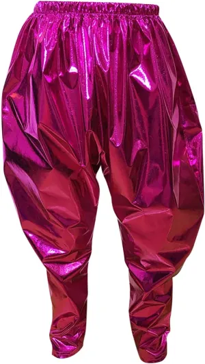 Mardi Gras Sequins Pants for Boys Girls Glittering Wide Leg Elastic Waist Harem Sweatpants Hip Hop Dance Pants 3-16 Year