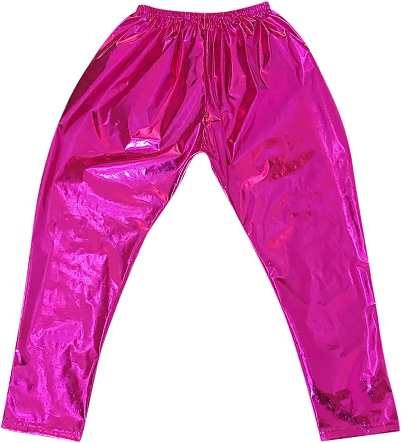 Mardi Gras Sequins Pants for Boys Girls Glittering Wide Leg Elastic Waist Harem Sweatpants Hip Hop Dance Pants 3-16 Year