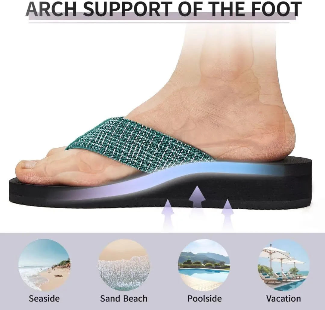 MEGNYA Womens Flip Flops/Sandals/Summer Beach Slippers